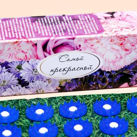 Applicator "Kuznetsova - the most beautiful", 70 spines, film, 23x32 cm, blue-2
