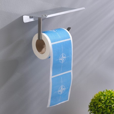 Souvenir toilet paper "NATO flag", 9.5x10x9.5 cm