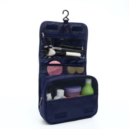 Cosmetic mester on Velcro, with hook, blue color-3