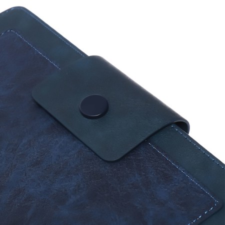 The diary is notathered, A5, 140l, cage, region, on the button, blue-4