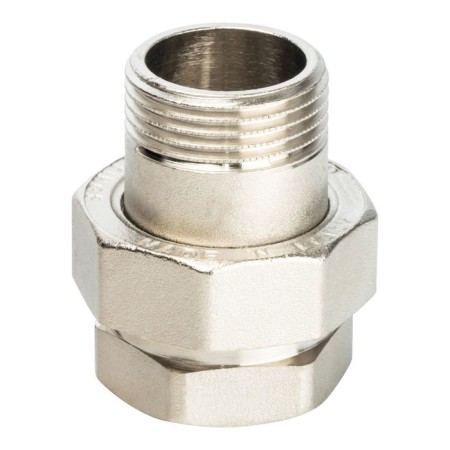 Соединение разъемное STOUT SFT-0041-000001, 1", ВР, "американка", уплотнение, никел. латунь-1