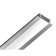 Profile aluminum built -in Ambrella Illumination Alum Profile, GP1001AL, 2000x6.8x21.5 mm, silver color, matte Distractor