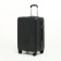 Average suitcase 24 "on a zipper, code lock, 4 wheels, black color