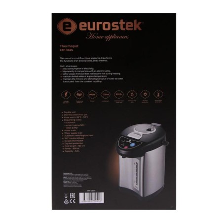 EUROSTEK ETP-050S, 5 l, 900 watts, silver-7