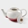 Kettle porcelain harness "Cosmos", 600 ml, red color