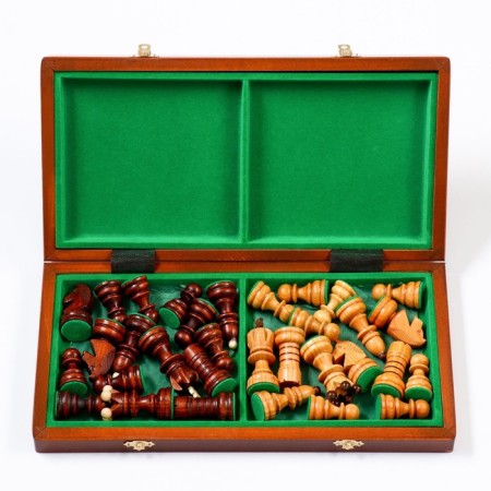 Chess Polish Madon "Pearls", 40.5 x 40.5 cm, King H-8.5 cm, Pig H-5 cm-2