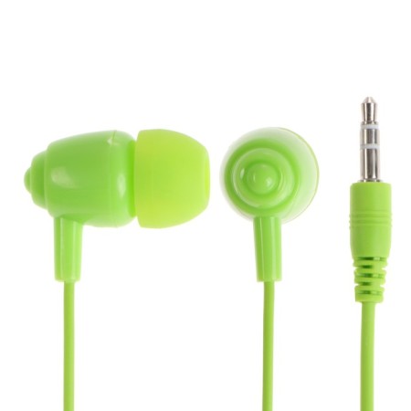 Headphones Perfeo Alto PF_C3187, vacuum, 104 dB, 32 Ohm, 3.5 mm, 1.2 m, bag, green