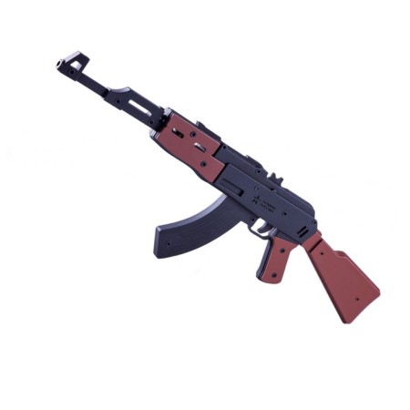 Elastic shotgun from wood "AK-47 automatic-4