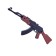 Elastic shotgun from wood "AK-47 automatic