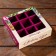 New Year. Box for 9 sweets with a shell "Christmas toys", 13.7 x 13.7 x 3.5 cm