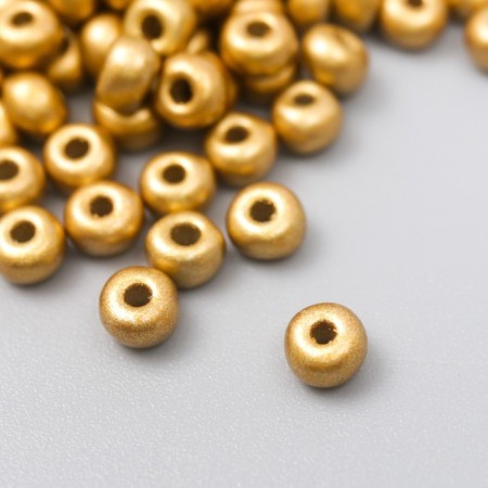 Glass beads 6/0 "metallic. Gold" 10 g