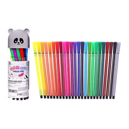 Flomasters 24 Colors of stripes in a tube ventilated cap, panda gray