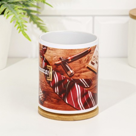 Mug Sublimation "New Victories!" 320 ml, with application-2
