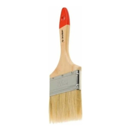 Brush flat bison 4-01001-100, natural bristles, wooden pen, 100mm-1
