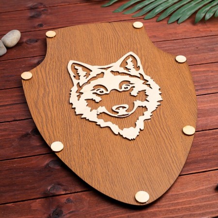 Souvenir weapon "Shield with a wolf", 30x43 cm-4