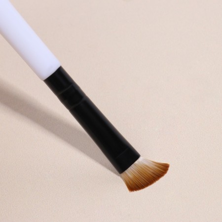 Makeup brush, mowed, 15 (+/- 1) cm, white color-3