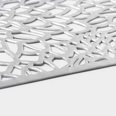 Set of serving napkins on the table "Astra", 45 × 30 cm, 4 pcs, silver color-3
