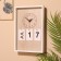 Souvenir Eternal calendar suspended with a clock, wood, 2x20x30 cm, col. white