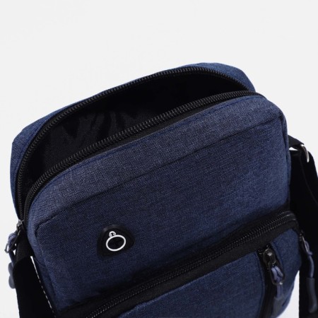 Male bag, blue color-5