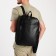 Male backpack on a zipper, 4 outer pockets, black color
