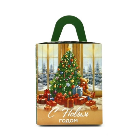 Folding box for one clip "Christmas tree", 9 x 9 x 11 cm, new year-3