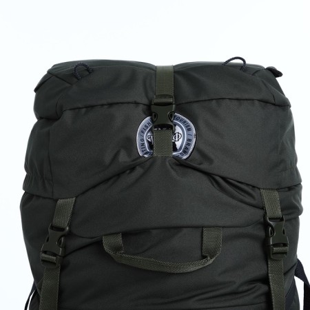 Tourist backpack, TAIF, 100 L, cord department, 2 outer pockets, Khaki color-4