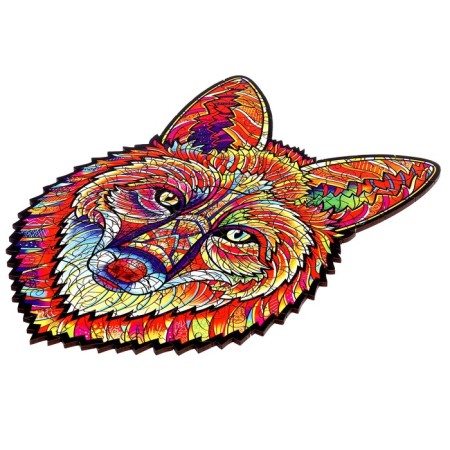 Wooden puzzle with a two -layer lid "Fairytale" s-1