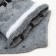 Women's socks, gray/black color, size 23-25