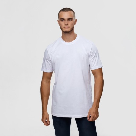 T -shirt male, white color/print mix, size m