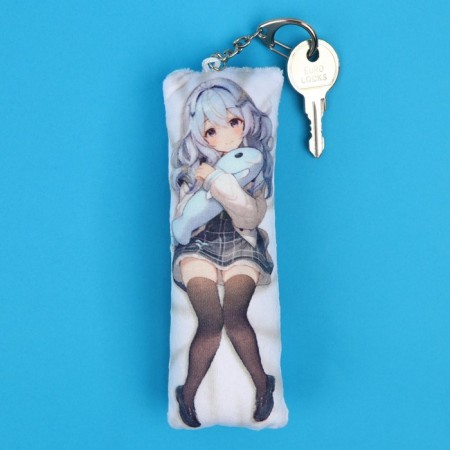 Dakimakura keys "Girl and Kit" 18+ 15 x 5 cm-1