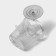 Holder for toothbrushes and paste on Velcro of the share, 12.5 × 11.5 × 11 cm, the color is transparent