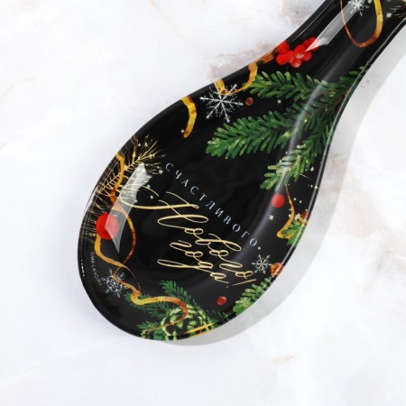 Gift set of the New Year's "Happy New Year": a spoon stand, scapula-5