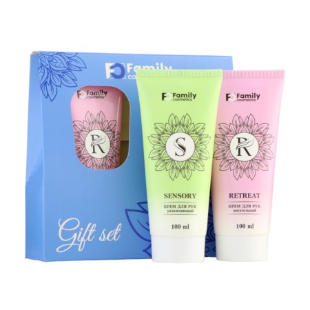 Gift set of women: Nourishing hand cream, 100 ml+moisturizing hand cream, 100 ml