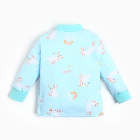 Nursery blouse, blue/unicorn color, height 56 ​​cm-3