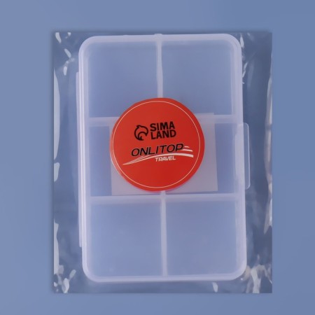 Aidlery Taberte "Fast Phevo", 6 sections, 8.7 × 5.5 × 1.8 cm, the color is transparent-4