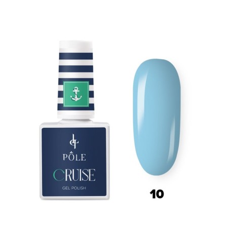 Gel polish Pole Cruise, No. 10 Blue Laguna, 8 ml