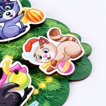 Porter "animals on the Christmas tree", on Velcro-4