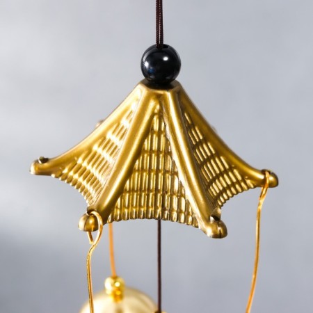 Music of wind metal "Fish" 7 bells mix 37x6.5x6 cm-3