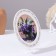Panel-melting "Lilac in a vase", white, d = 20 cm, lacquer miniature