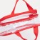 Lightning cosmetic bag, transparent/red color