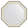 EvoForm mirror in the baguette frame, 78 mm, 69x69 cm, color white skin with chromium