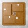Photo frame of HDF in 4 photos 10x15 cm (plastic screen)