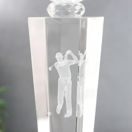 Souvenir Glass "Award Cup - Golf" 25x6.5x6.5 cm-5