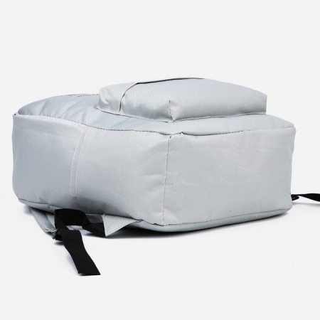 A backpack with a zipper, an outer pocket, a set of a chover, bag, color gray-3
