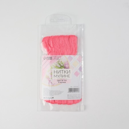 Muline threads 8 ± 1m No. 956 (nab 6 pcs price for nab) bright pink au-6