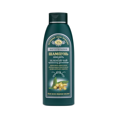 Hair shampoo "Ginger and green tea" for all hair types, 500 ml