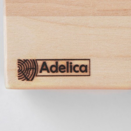 Defense board ADELICA "Profi", 70 × 30 × 4 cm, with metal ties and side handles, birch-6