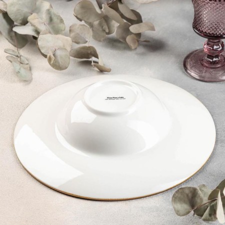 Ceramic plate for paste "sapphire", 300 ml, d = 24 cm, orange color-2