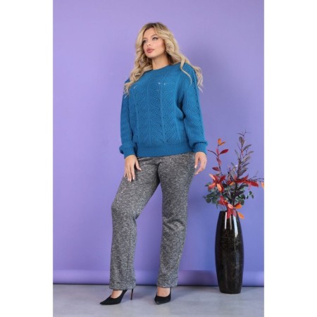 Female jumper, size 52, blue color-8