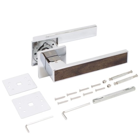 Separate handle "Allur" Art "Lana" CP, color brown tree chrome-1